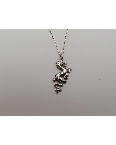 Pendentif dragon en argent