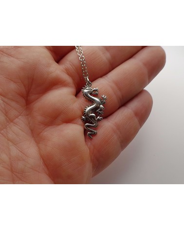 Pendentif dragon argent 1