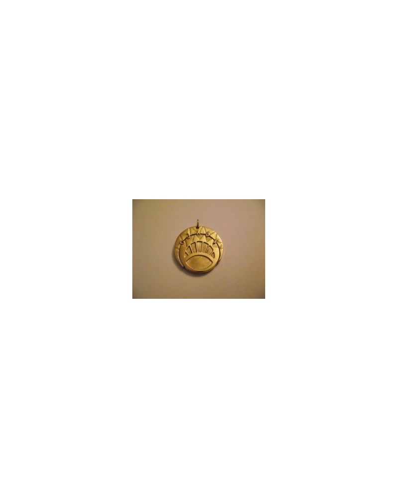 Pendentif-soleil-lune en argent - Bijou maçonnique - L'or du temple